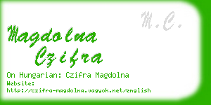 magdolna czifra business card